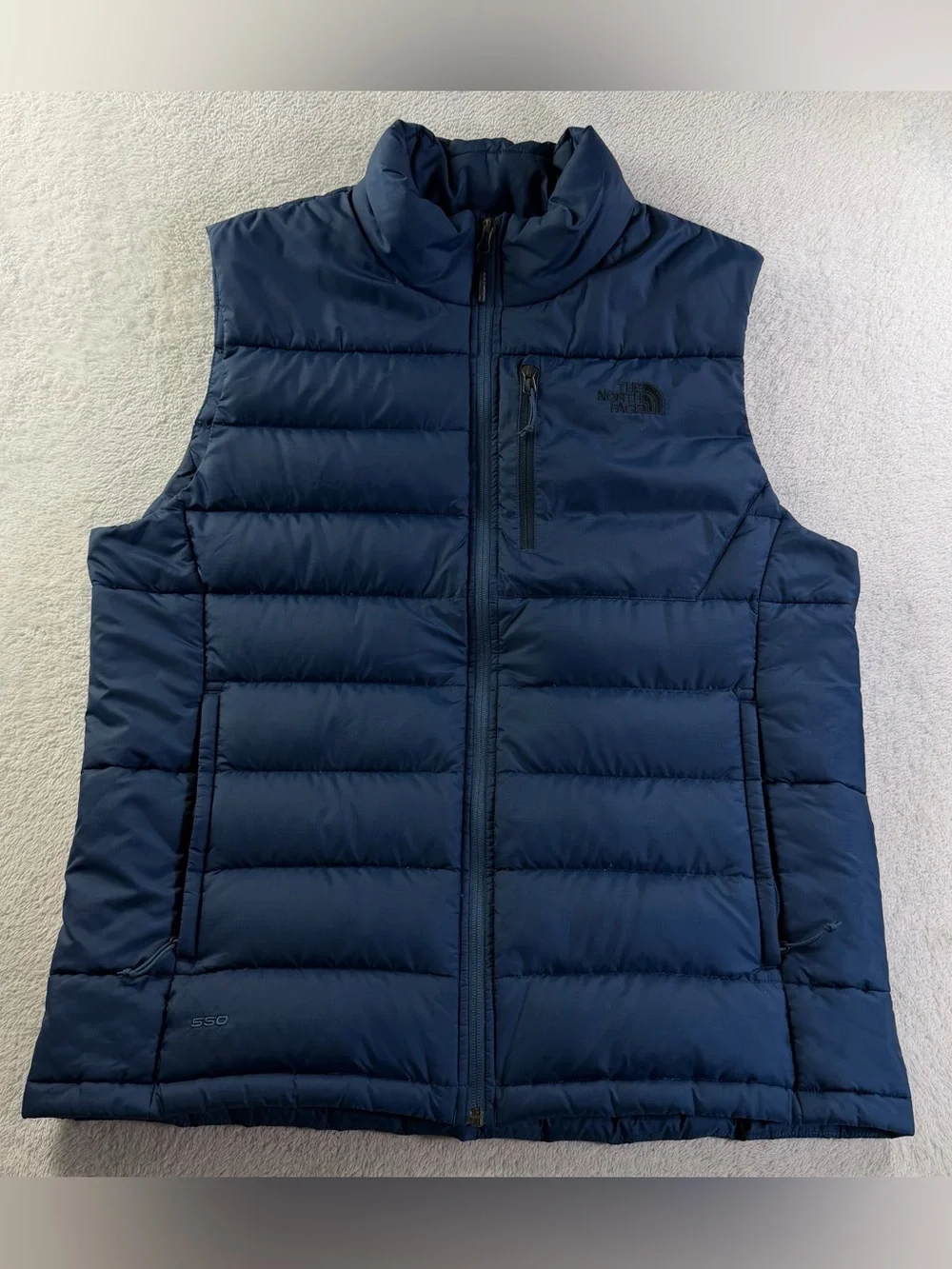 The North Face Aconcagua 550 Down Puffer Vest Men’s Large Navy Blue